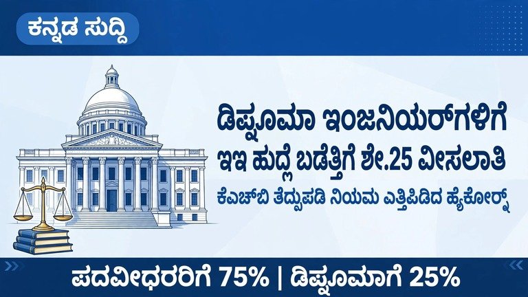 ಡಿಪ್ಲೊಮಾ ಇಂಜಿನಿಯರ್‌ಗಳಿಗೆ ಗುಡ್‌ನ್ಯೂಸ್