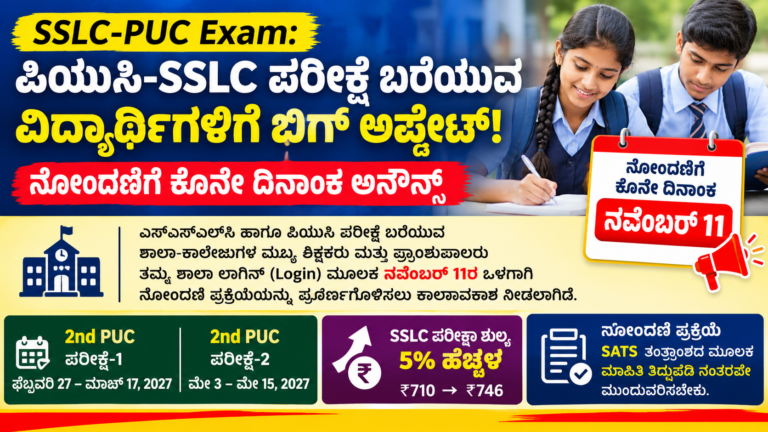 SSLC-PUC Exam 2027