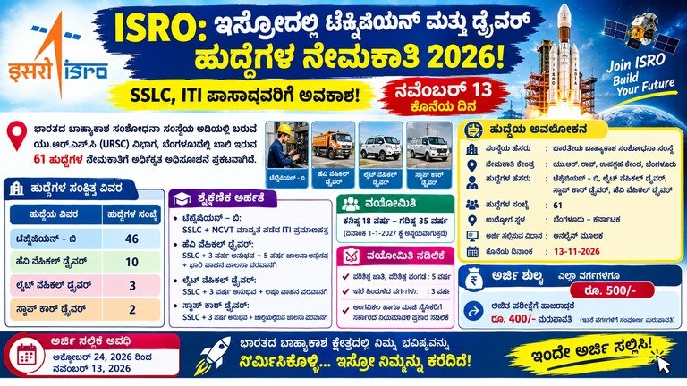 ISRO Recruitment 2026